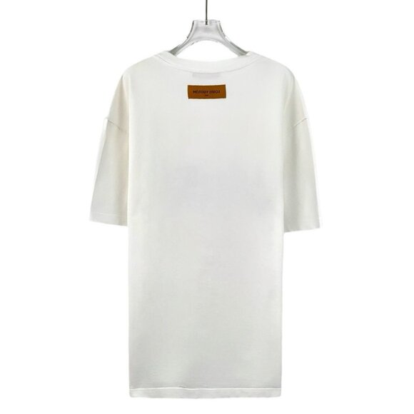 Louis Vuitton White Graphic Print T-Shirt XXL 100% Cotton Made In Italy - Picture 8 of 8